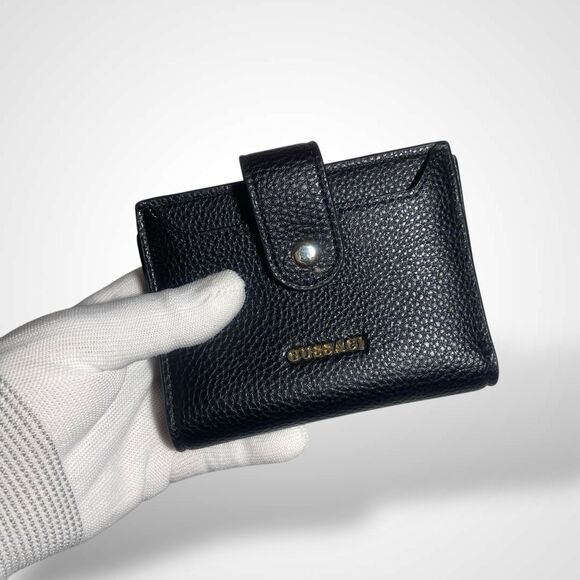 Gussaci Wallet PU Leather Black Bifold Large Capacity ID Credit Card Coin Cash - Picture 9 of 9